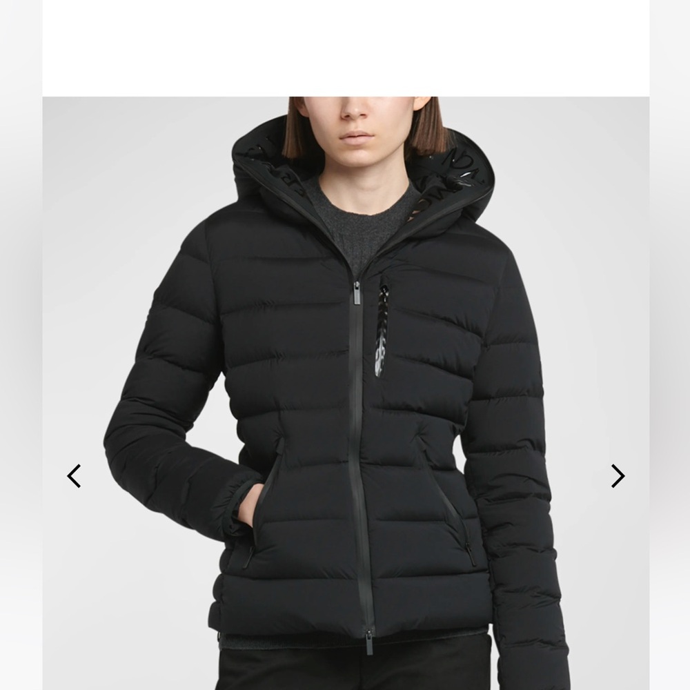 Moncler Herbe Stretch Nylon Hooded Puffer Jacket